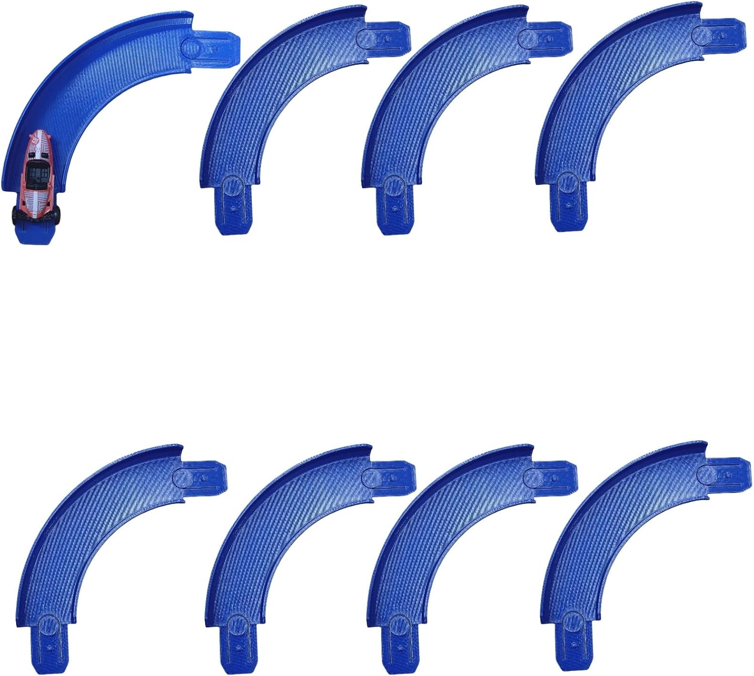 Track Connectors Pieces Compatible with Hot Wheels,90 Degree,Size L,8 Packs X