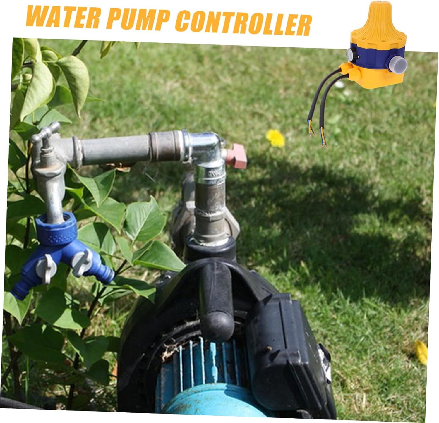 TEHAUX Water Pump Controller for Pool Draining Electronic Pressure Regulator Pump Automatic Plastic Construction