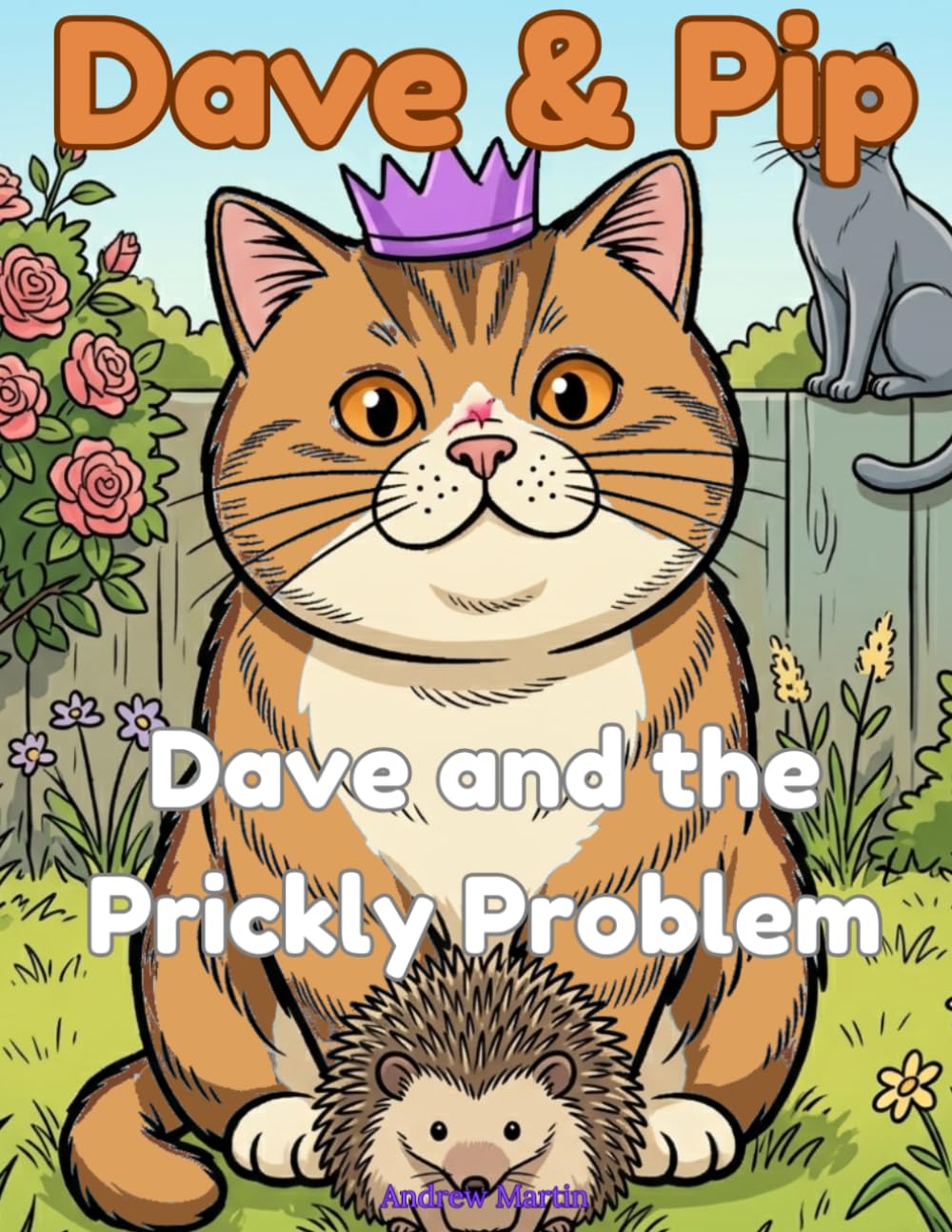 Dave & Pip: Dave and the Prickly Problem: A Funny Cat Story and Coloring Book for Kids Ages 5-9 (Dave & Pip: Standalone Stories)