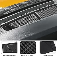 Vista 72 de Auovo Bandeja de cubierta para salpicadero compatible con accesorios Ford Bronco 2021 2022 2023 2024 2025 Compartimentos de silicona antideslizante