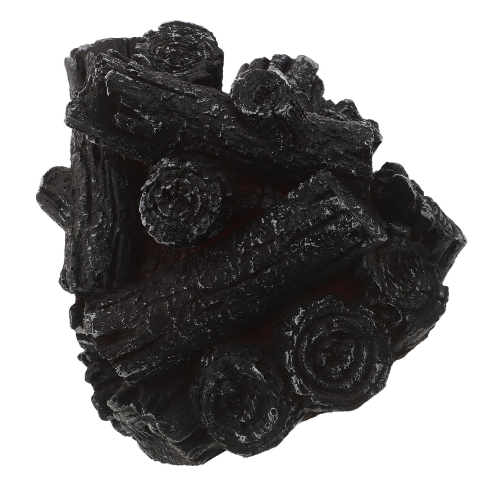 LED Simulated Glowing Charcoal Fire Log Resin Indoor Ornament