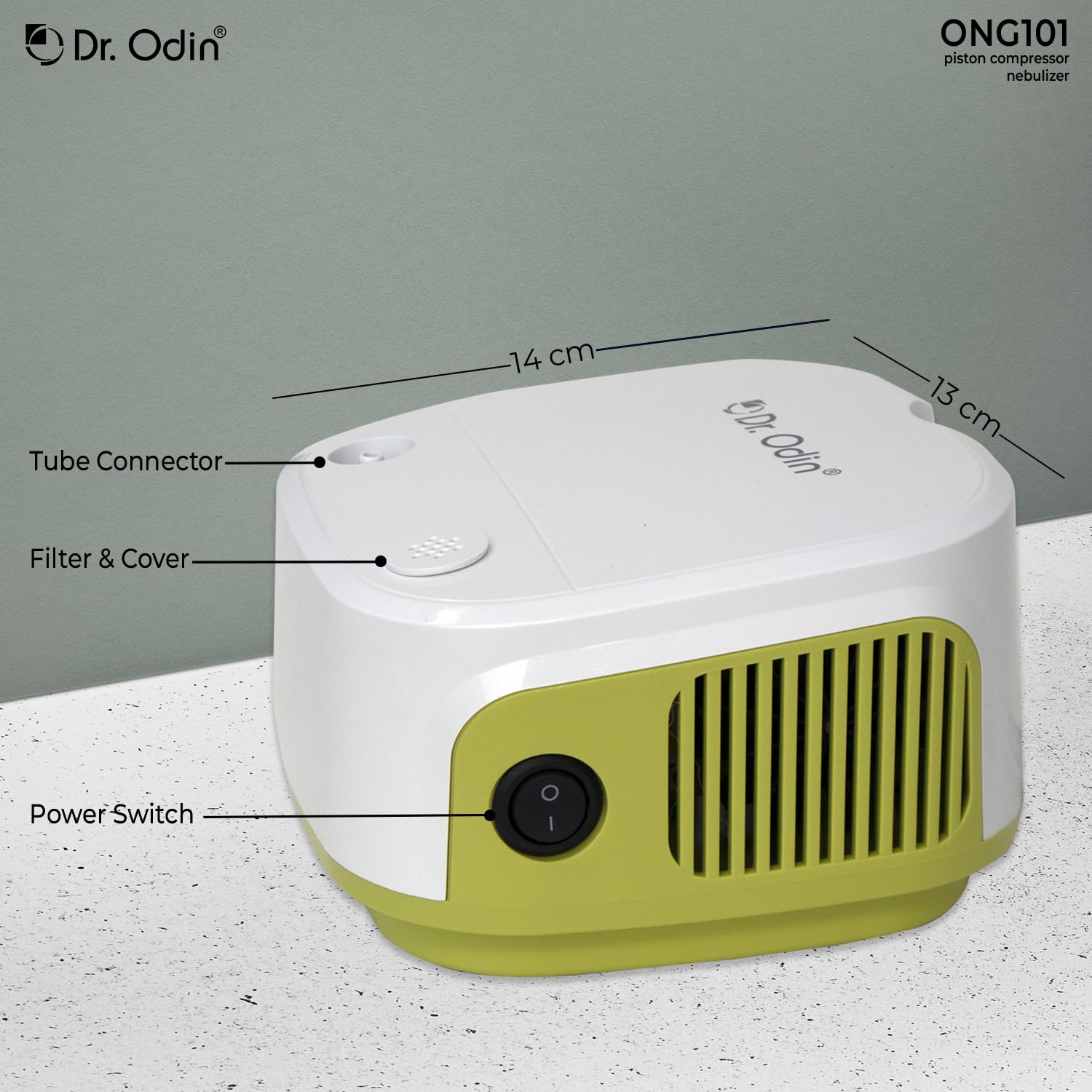 Dr. Odin ONG 101 Smart Portable Nebulizer | Whisper-Quiet Operation | Pediatric to Adult Use | Compact & Efficient Design | Proudly Made in India | Stylish White & Green Dr. Odin ONG 101 Smart Portable Nebulizer | Whisper-Quiet Operation | Pediatric to Adult Use | Compact & Efficient Design | Proudly Made in India | Stylish White & Green