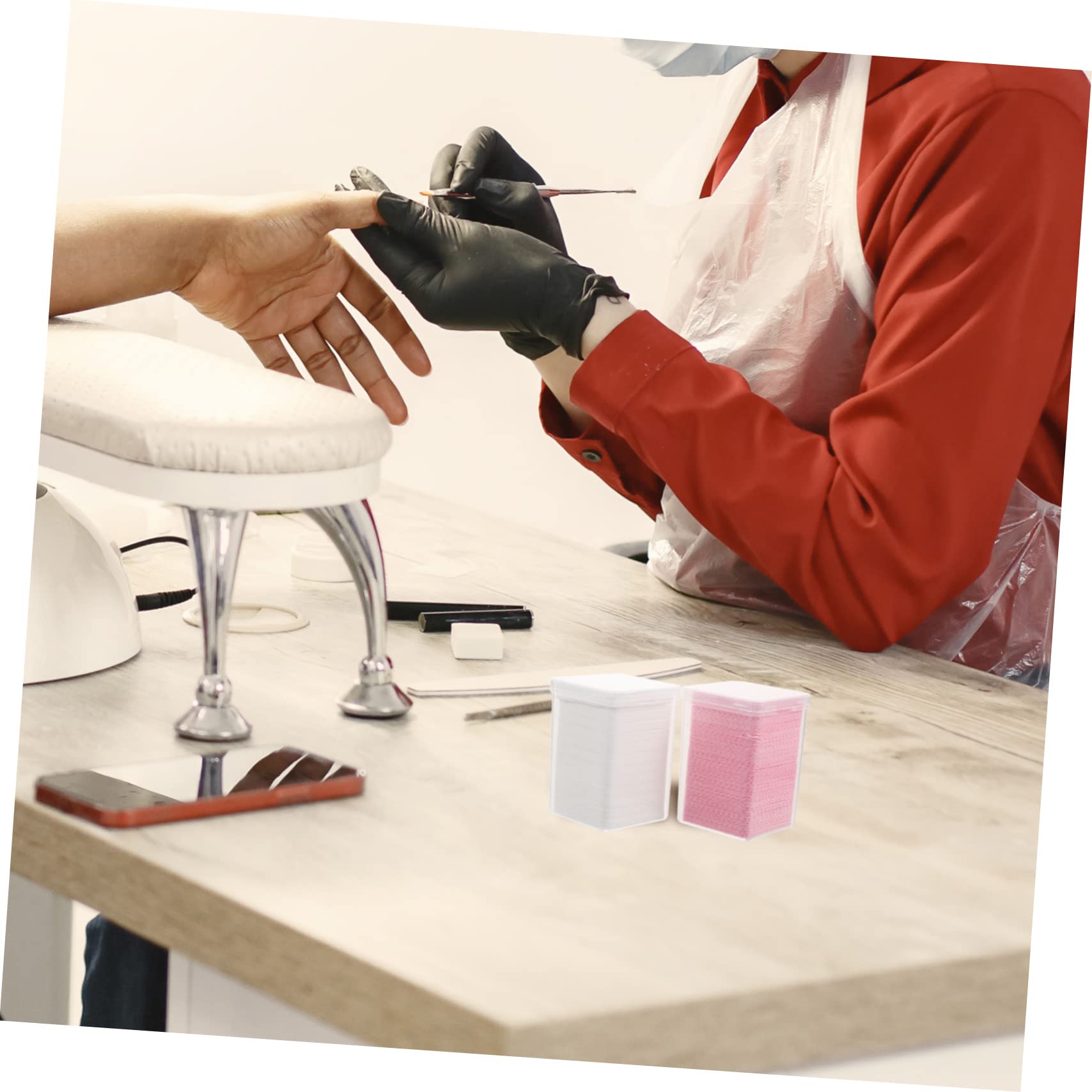 Baluue 2 Boxes Eyelash Wipes Remover Wipes Lash Remover Eyelash Extension Hair Pads Nail Polish Removers Extensions Lash Glue Remover Eyelash Cleaner Cleaning Eyelashes Non-Woven Fabric