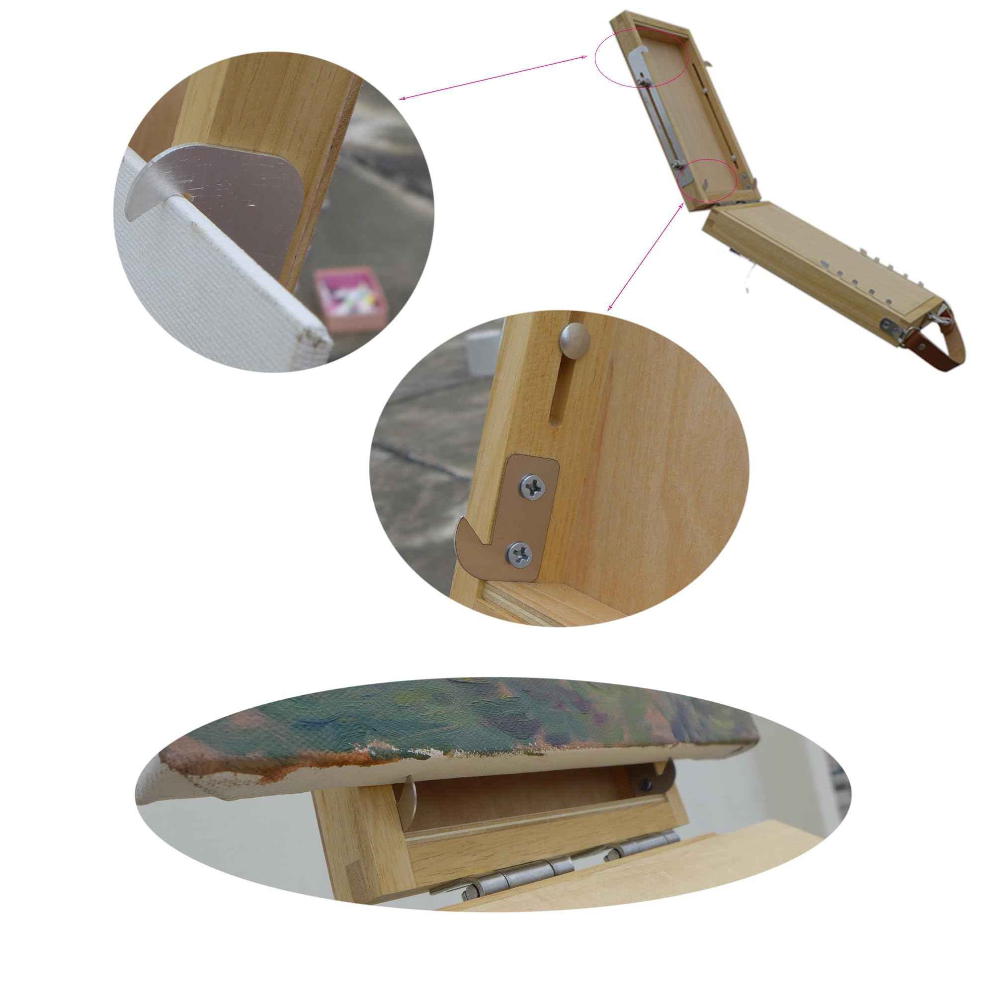 Yishan Leichte Staffelei mit Schublade und Palette, verstellbare Skizzenbox, Pochadebox mit Reisestativ, multifunktionales Outdoor-Skizzieren für Künstler, Erwachsene, Anfänger