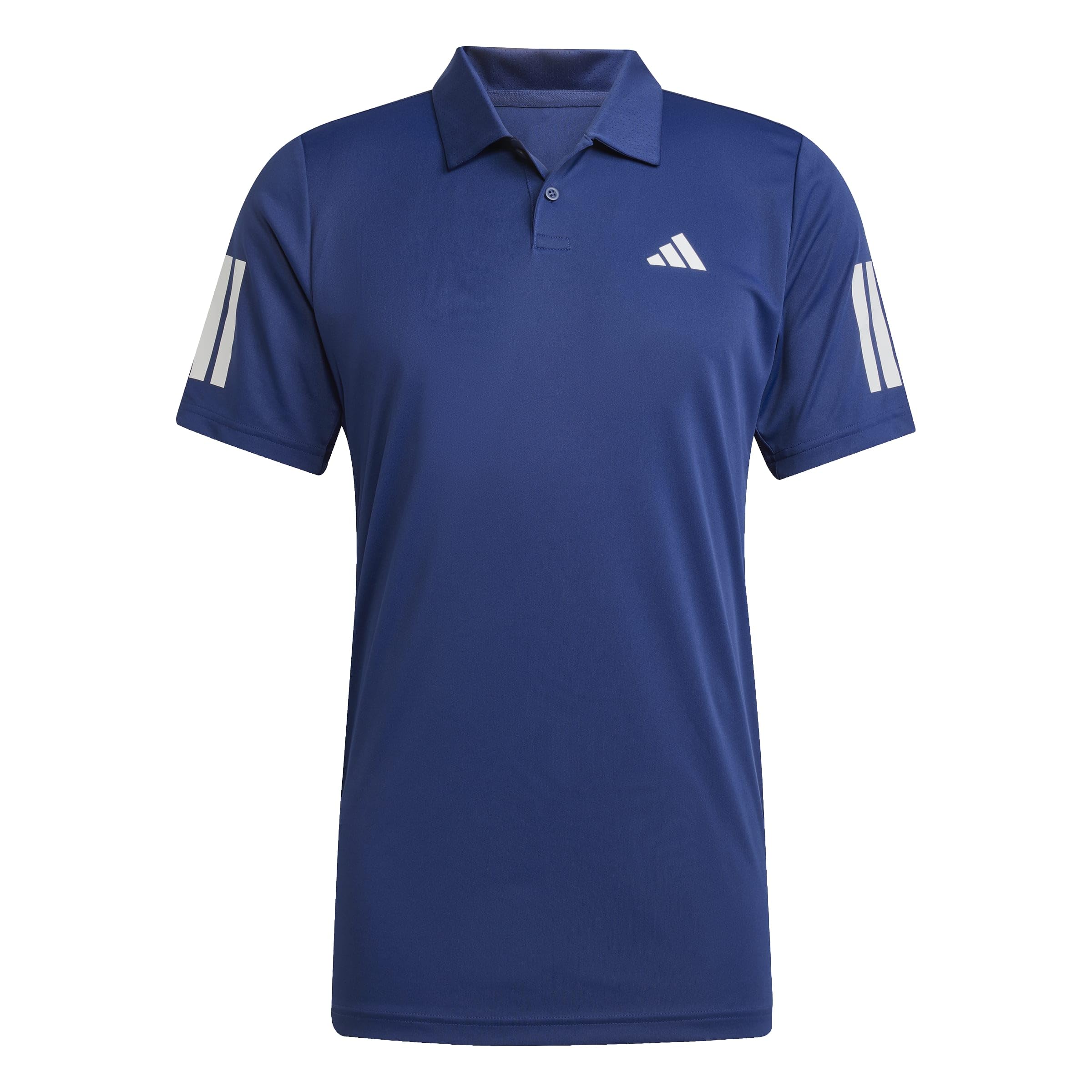 adidas Men's Club Tennis 3-Stripes Polo Shirt, Dark Blue, M