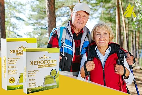 Miniatura 6 de AWD Medical Xeroform - Aderezo de vaselina  Almohadilla de gasa no adherente  Parche de gasa de malla fina estéril  Suministros para el cuidado de