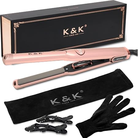 Amazon.com: Mini alisador de pelo con pantalla LED, temperatura ajustable,  1/2 pulgadas, plancha plana pequeña, 4D, 360°, giratorio, turmalina, titanio,  doble voltaje, apagado automático : Belleza y Cuidado Personal