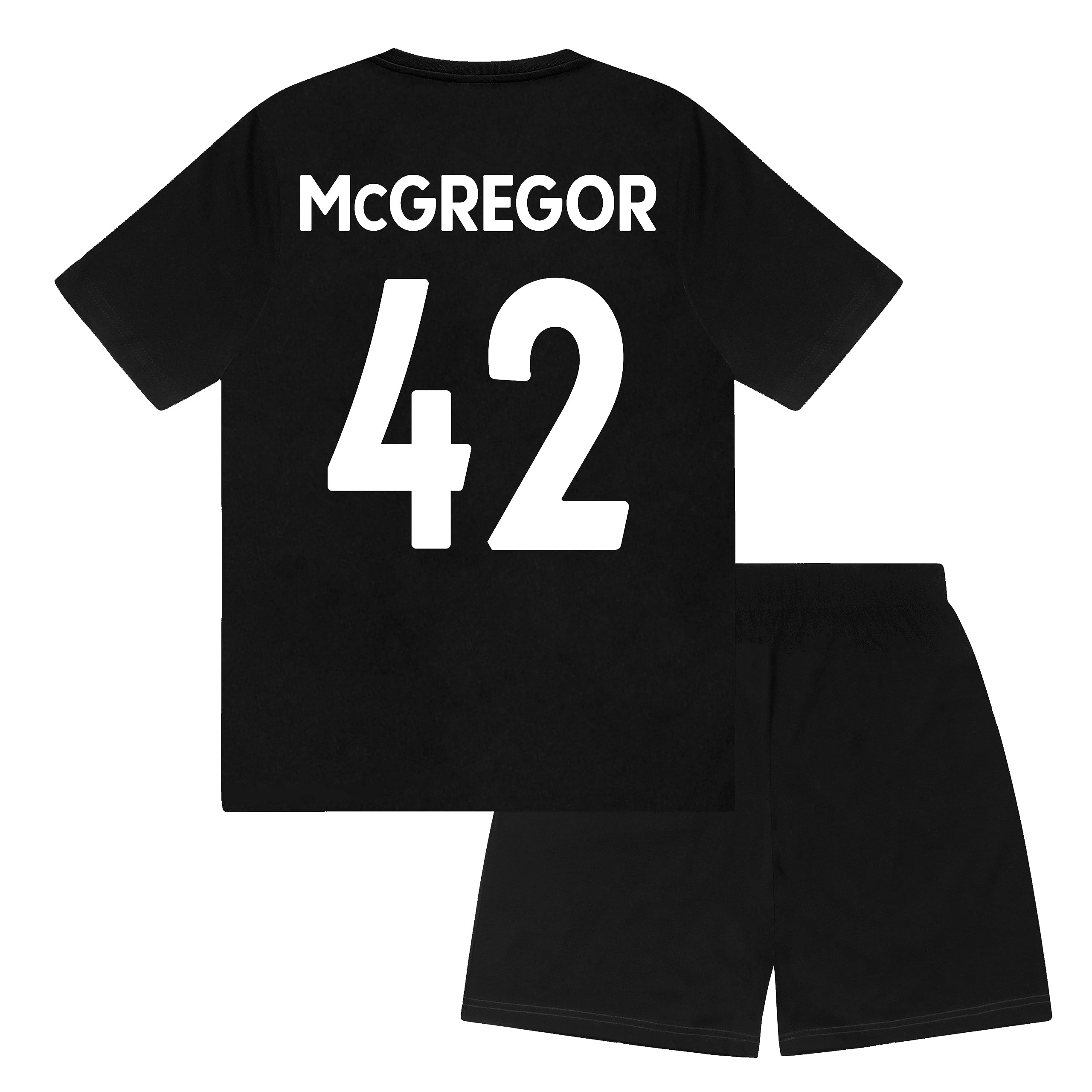 Celtic FC Boys McGregor 42 Sublimation Short Pyjamas Green 12-13 Years