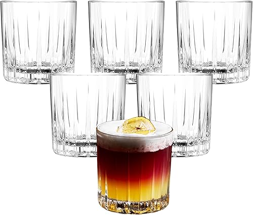 Miniatura 3 de LEMONSODA Vasos de whisky Double Rocks de alta calidad, juego de 6 vasos de cóctel, whisky, whisky y coñac, regalos para hombres, mujeres, ocasiones