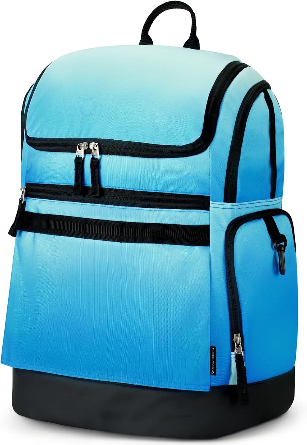 Choco Mocha Swim Backpack Boys, 35L Swimming Bag for Kids with Wet and Dry Compartments, Swim Gear Bag Fade Blue