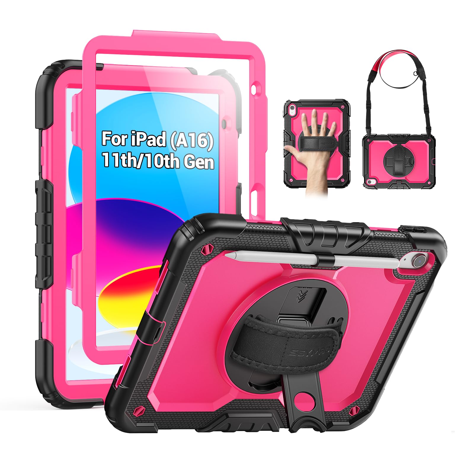 SEYMAC Case for iPad Air 5th/4th Generation 10.9 Inch, Black — Amazon image 10