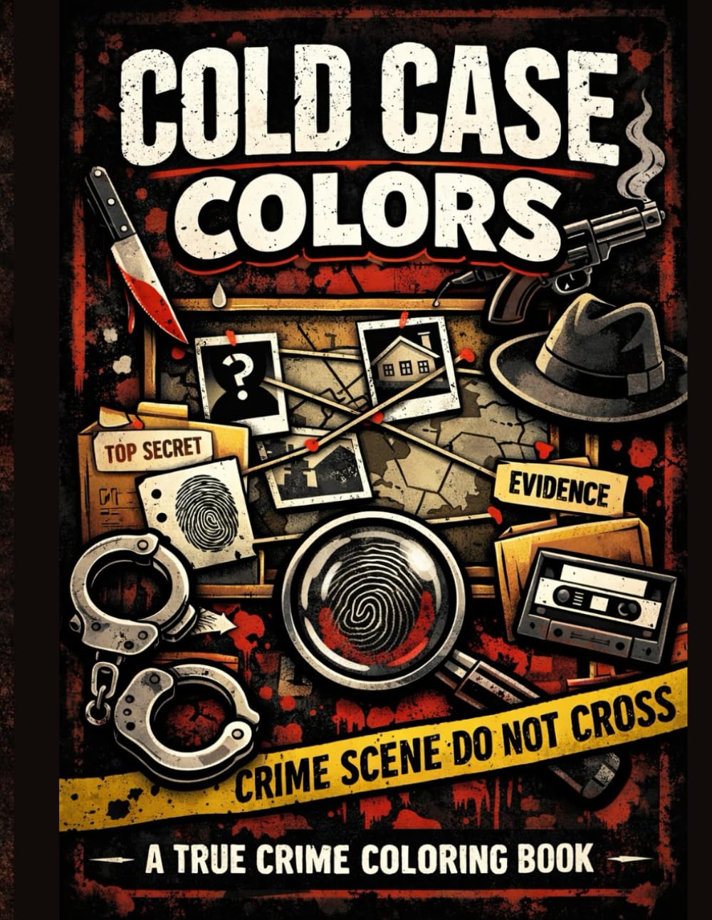 Cold Case Colors: A True Crime Coloring Book for Adults