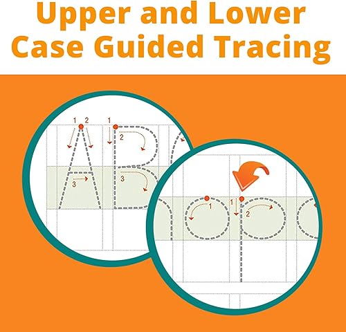 Miniatura 5 de Channie's Pizarra magnética de borrado en seco de escritura visual a mano, tablero de letras jumbo con bloques grandes para alfabetos ordenados en