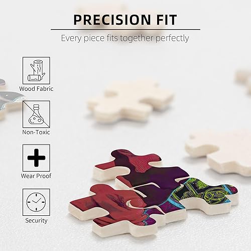 Miniatura 4 de Stevie Rock Singer Nicks - Rompecabezas de madera popular de 1000 piezas para adultos, juegos - Rompecabezas de madera de 1000 piezas con caja