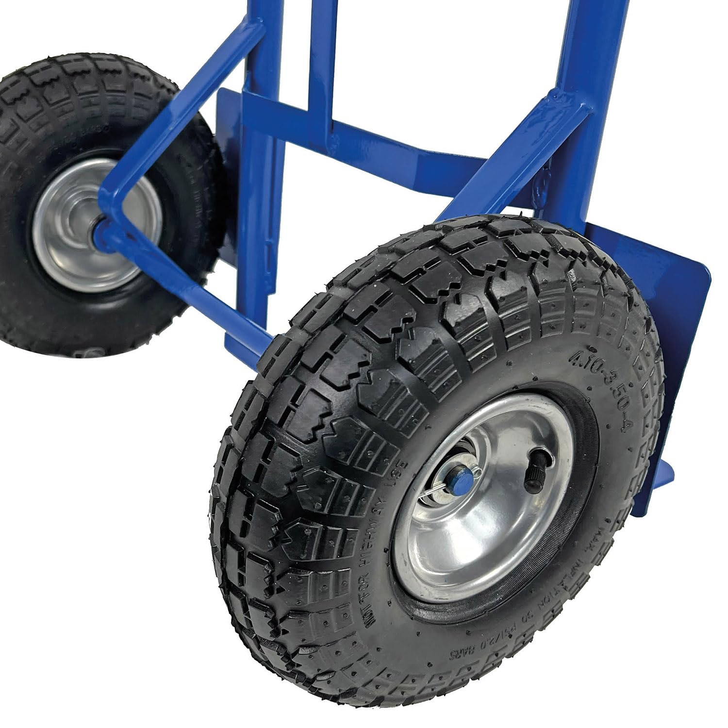 HBH Profi Sackkarre Schwerlast Sackkarren 320kg Luftreifen TK320LU Transportkarre | blau | hochwertige Räder | robuster Stahlrohrrahmen | Sicherheitsgriffe | max. Tragfähigkeit 320kg