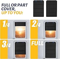 Vista 5 de cortina para puerta de ventana de RV, nuevo modelo plegable de cortina para ventana de RV con protección contra rayos UV, cubierta de ventana
