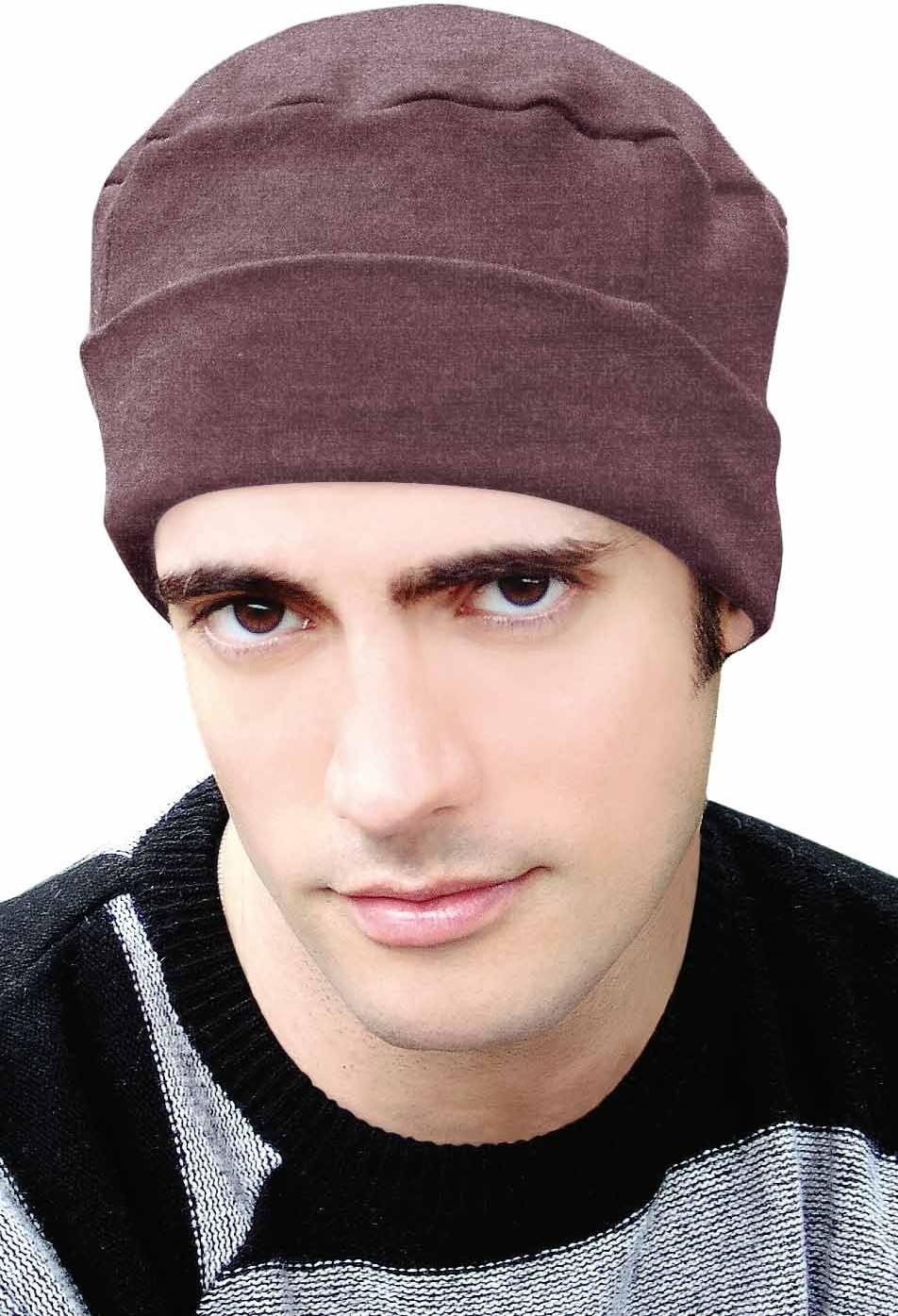 Headcovers Unlimited Cancer Patient Hats for Men: Cotton Cuff Cap
