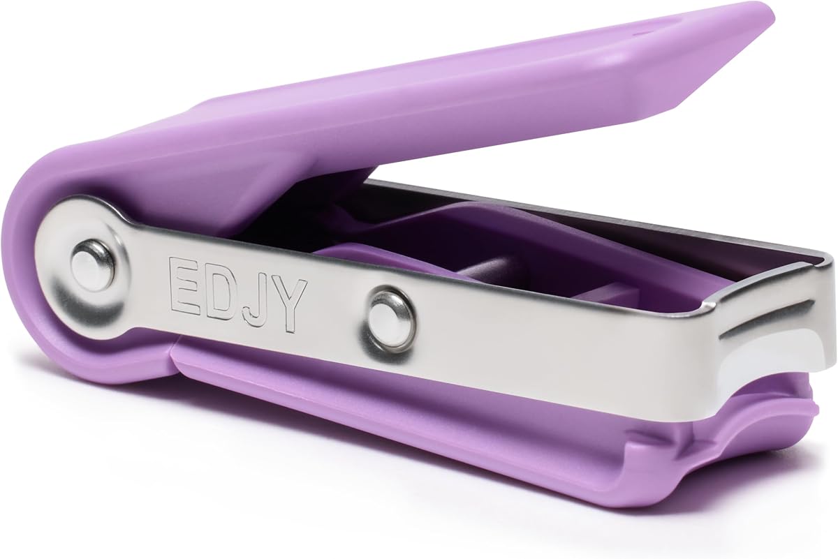 Fingernail Cutter Nail Cutter Stainless Steel Lilac | Sharp single-blade design delivers clean, precise cuts. Ergonomic stainless steel resists rust for lasting durability.