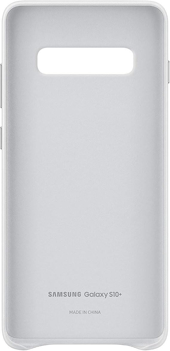 سامسونج جالاكسي S10 + جلد خلفي ، أبيض