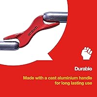 Vista 3 de Amtech - Herramienta de ensambladora de ladrillos intercambiables de 4 tamaños para mantener y reparar ladrillos, aluminio fundido duradero, mango