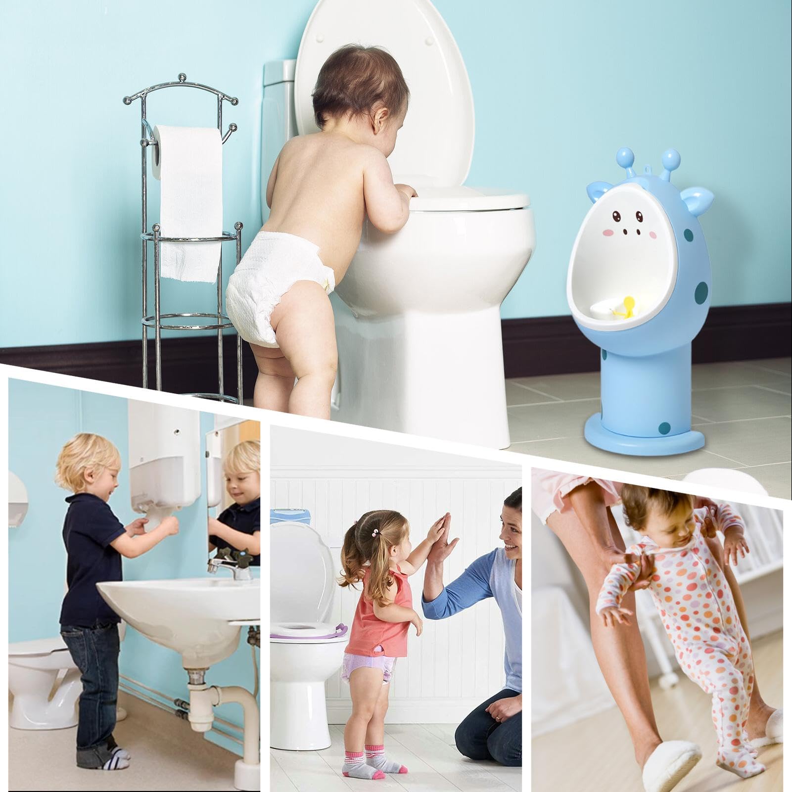 Orinal de aprendizaje de la limpieza, olla de aprendizaje para niños | Aseos de aprendizaje de limpieza de dibujos animados | Inodoros de entrenamiento urinario desmontables, inodoro de entrenamie