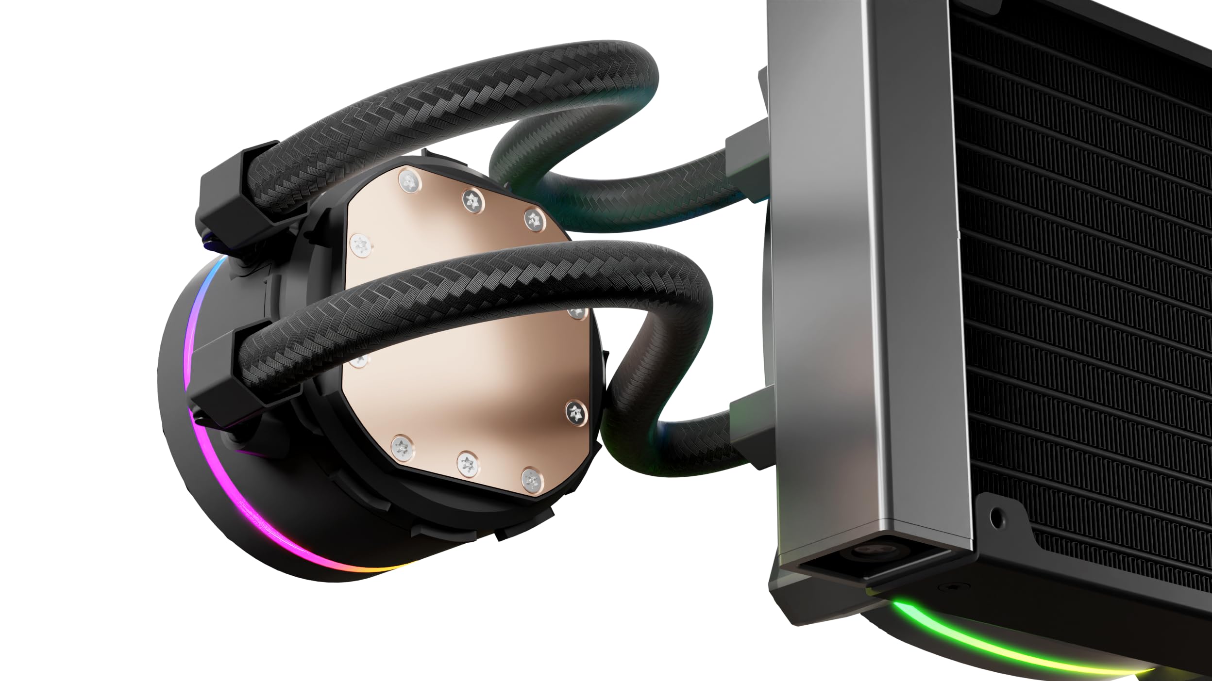 Nfortec Atria X chłodzenie cieczą procesor 360mm ARGB 240W kompatybilny z Intel AMD czarny