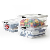 Iris Ohyama Scatole Portaoggetti in con Coperchio, 30L