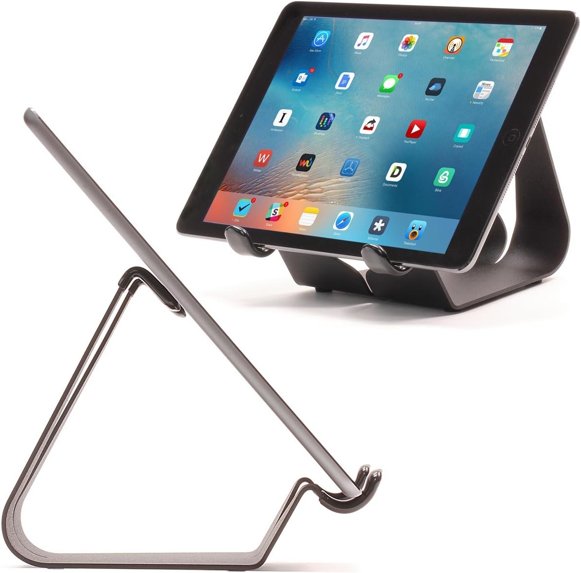 Thought Out Simplex Steel Stand Black - Made in USA - Compatible with Apple iPad