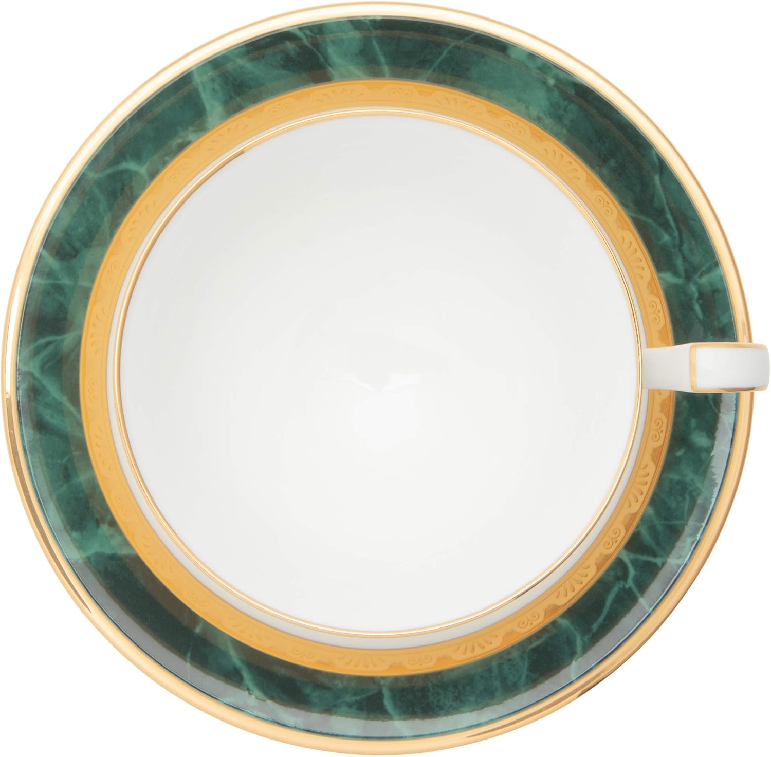Noritake T59587/4712 Cup & Saucer (Both Coffee and Tea) 220cc Fitzgerald Green Bone China