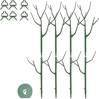 8PCS Stackable Plant Support with Clips and Ties