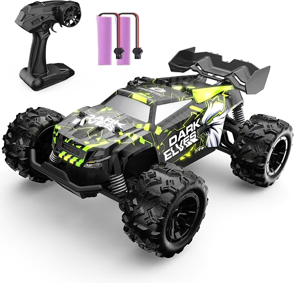 DEERC ラジコンカー 子供向け ラジコン オフロード リモコンカー 電動RCカー 車 おもちゃ 1/20 2.4GHz 独立懸架システム 操作時間40分 子供 小学生 中学生 男の子 誕生日 プレゼント 贈り物 こどもの日 日本語取扱説明書 日本国内認証済み S767 グリーン - 1