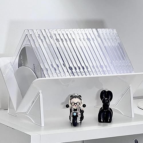 Miniatura 4 de QZONELIFE 12pcs CD DVD Clear Slim Cases, Standard Single Clear CD Case, Transparente Forma Cuadrado Disco Clam Shell