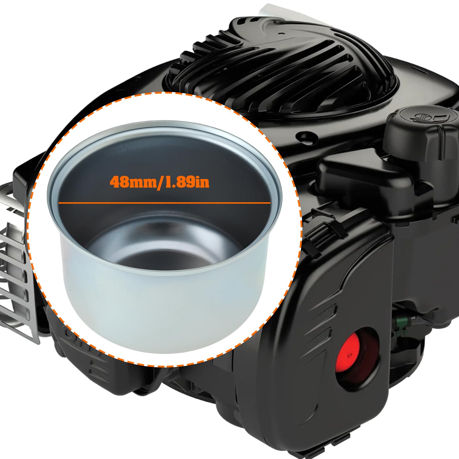 Create idea Schwimmerkammer des Vergasers für Rasenmähermotoren Kompatibel mit Briggs & Stratton 495933 494378 693614