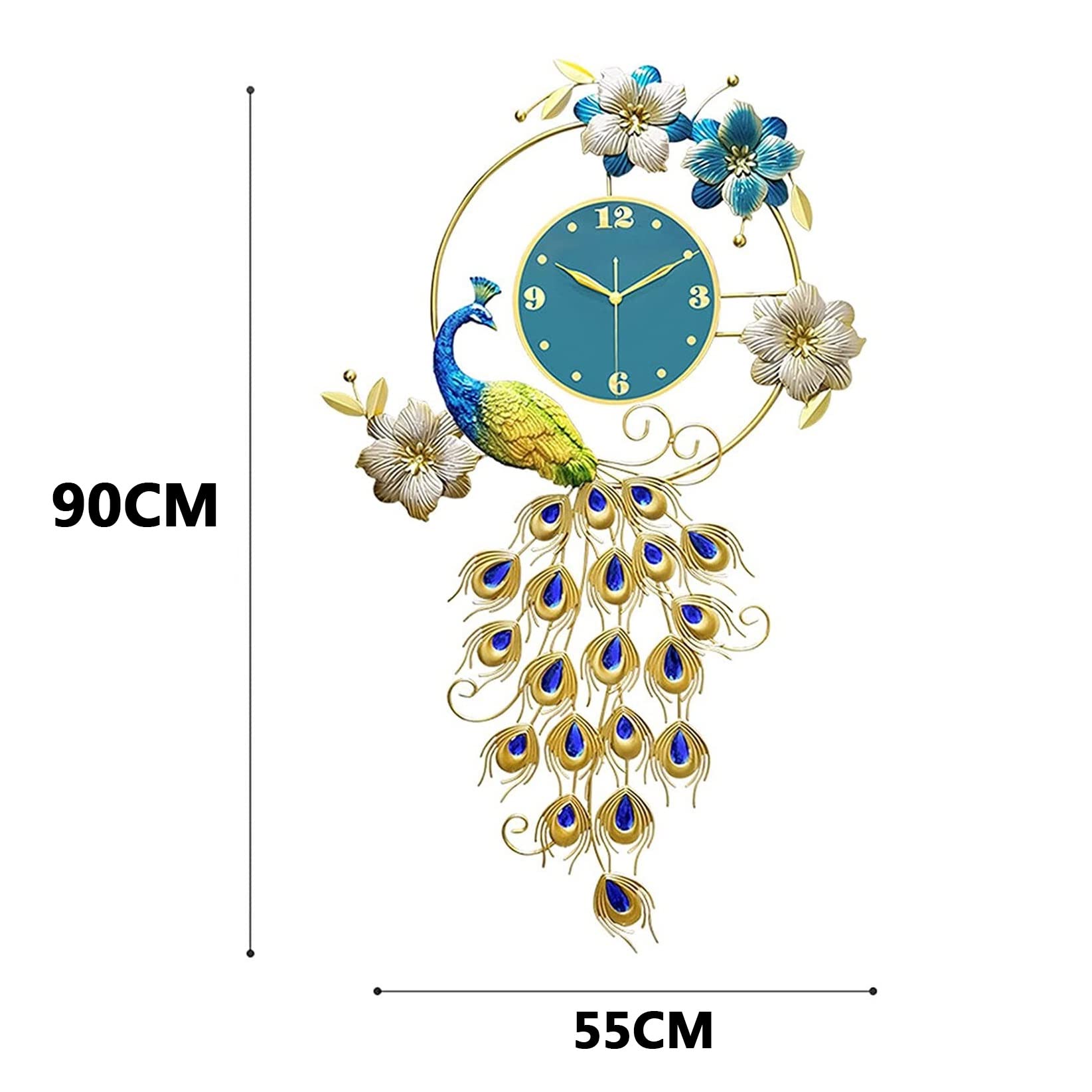 Plumeet 25 Cm Kleine Wanduhr, Nicht Tickende Stille Quarz