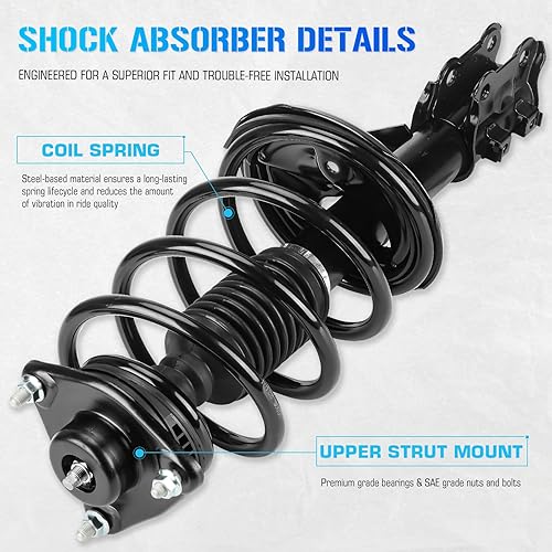 Miniatura 3 de Resorte helicoidal de los puntales delanteros para Kia Forte/Forte Koup 2010 2011 2012 2013 Only FWD, 2012-2013 Kia Forte5 ONLY FWD, montaje de