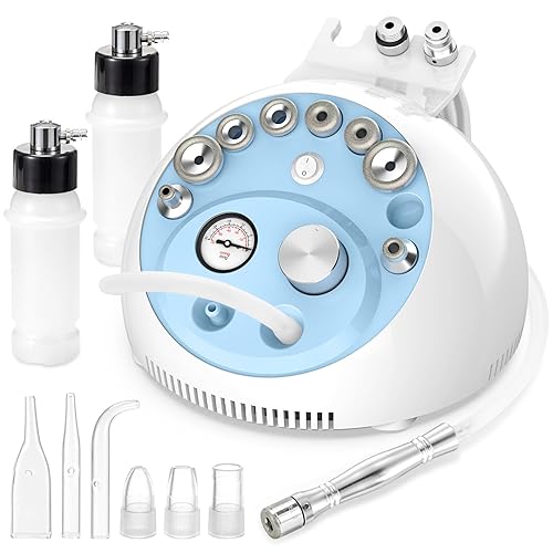 UNOISETION - Máquina de microdermoabrasión de diamante 2 en 1 para pelar la piel eliminación de puntos negros equipo de dermoabrasión facial de