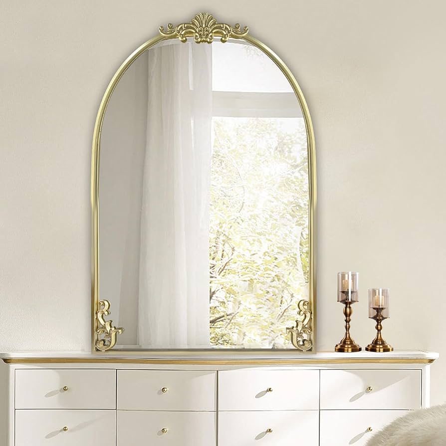 Mt.hari マウントハリ　ミラー　hpdeco Amazon.com: HARRITPURE Arched Wall Mirror 24
