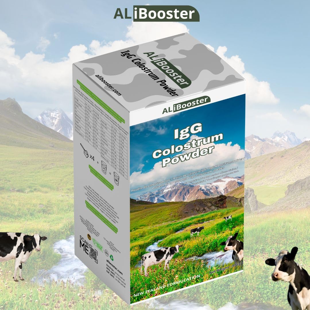 Calostro IgG en polvo 300 g - Mezcla de calostro y leche en polvo - Fuente natural de proteínas, calcio y minerales - Sin conservantes