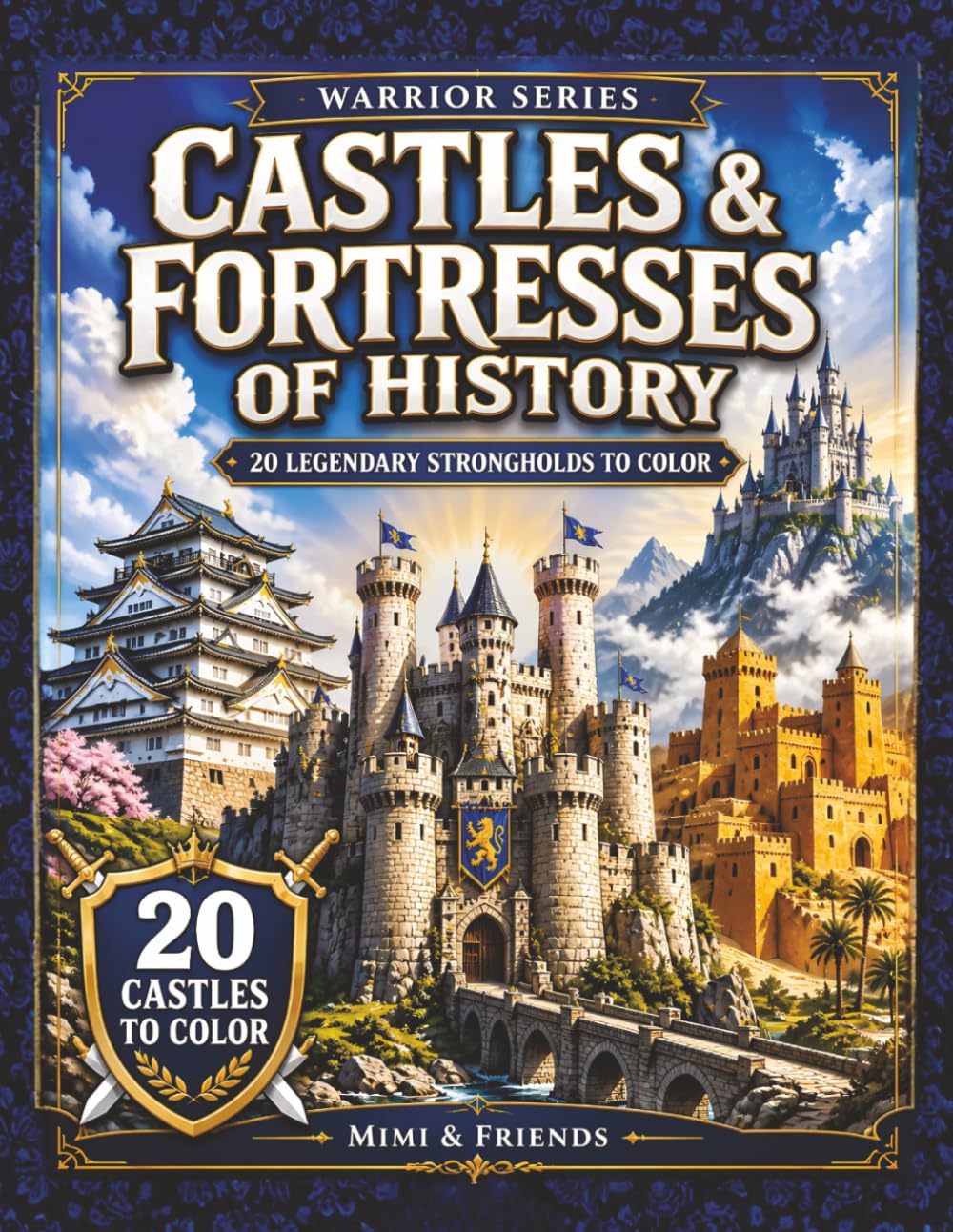 Castles & Fortresses of History: 20 Legendary Strongholds to Color (The Warrior History Coloring Book Series)