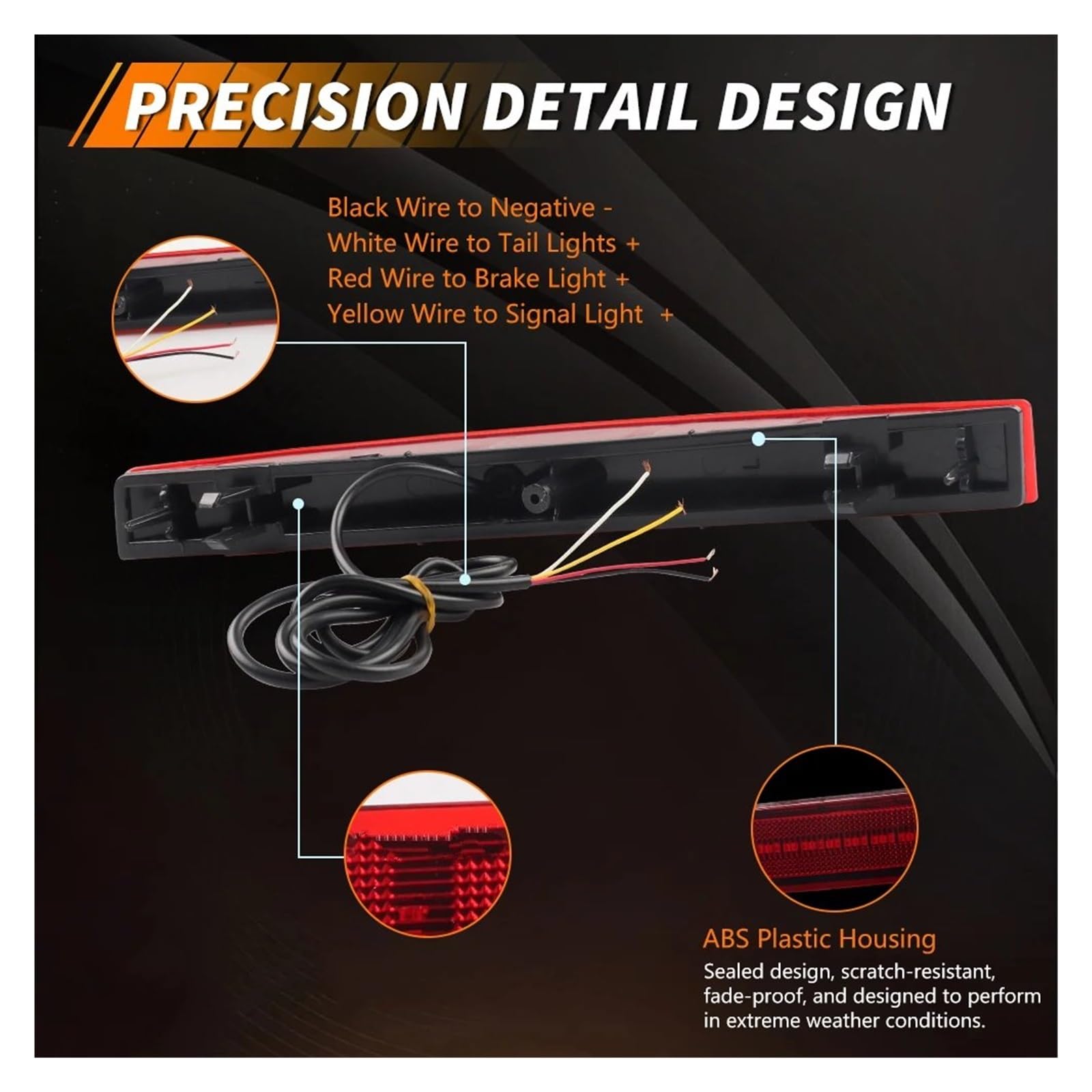 Lámpara Reflector Parachoques Trasero Para INFINITI Para FX35 FX45 2003-2008 Reflector De Parachoques Trasero Luces De Freno Luz Trasera Lámpara DRL Con LED Rojo(Red Lens Red LED)