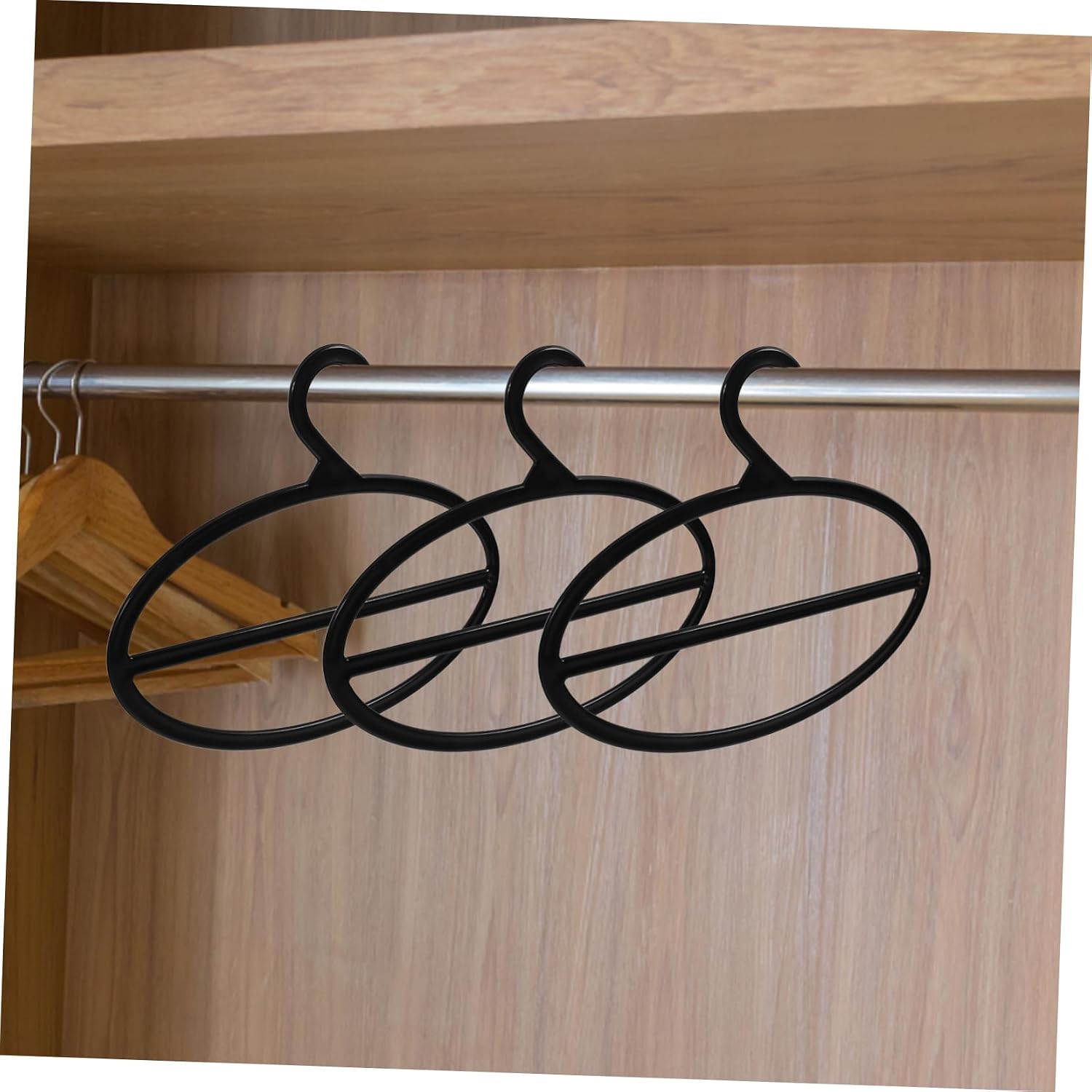 10 Pack Plastic Rotating Scarf Hangers 17cm Space Saving Closet Organizer