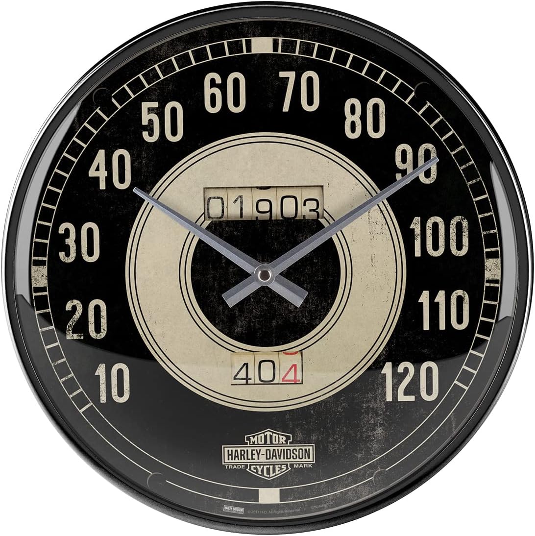 NostalgicArt Wall Clock, Metal, Colourful, 31 x 31 x 5,5