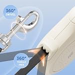TUG Quest Retractable Dog Leash Medium Cream