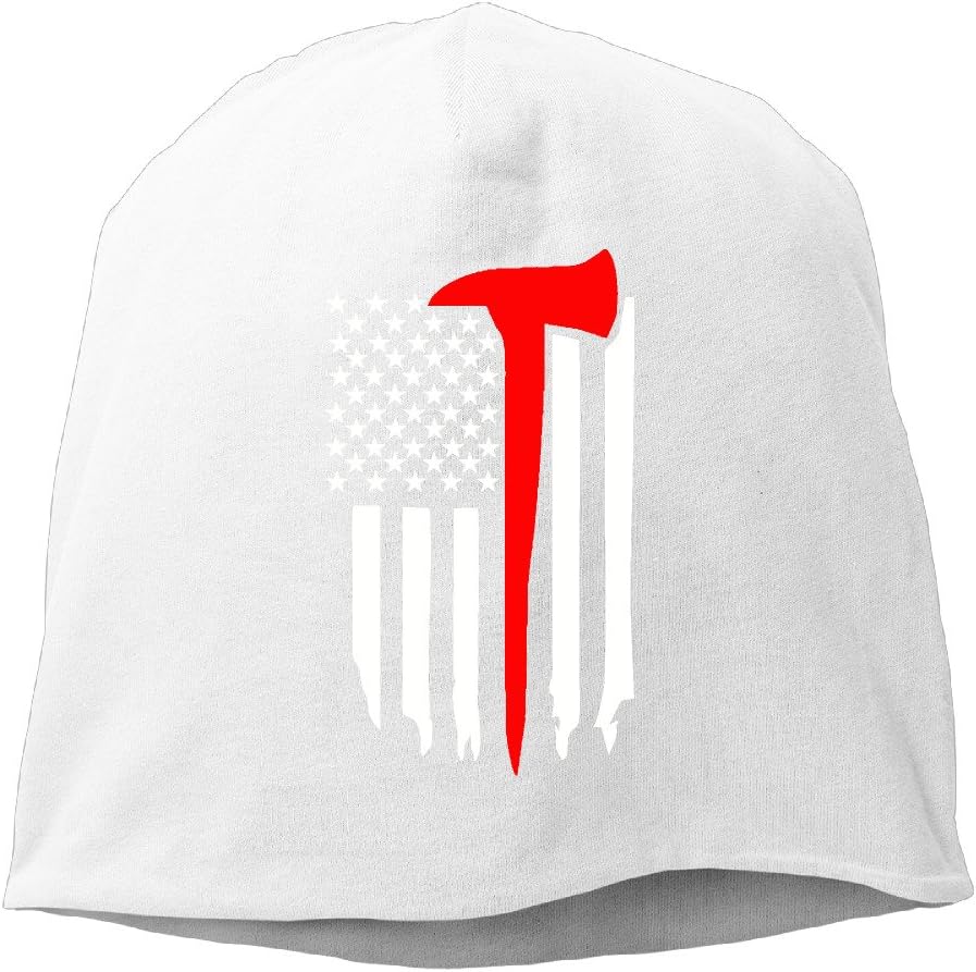Thin Red Line Flag Axe Fashion Unisex Beanies Cap Knitted Hat