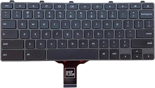 Replacement Laptop Keyboard for Dell Chromebook 11 3100 5190 US Layout Keyboard 00D2DT 0D2DT 03G0H0 3G0H0 Power Key