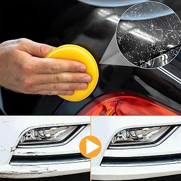 2Pcs Car Scratch Remover Wax, Professional Scratch Remover for Vehicles, Car Scratch Repair Paste for Deep Scratches with Wipe and Sponge,Universal Car Scratch Removal Wax for Deep Scratches Paste Kit