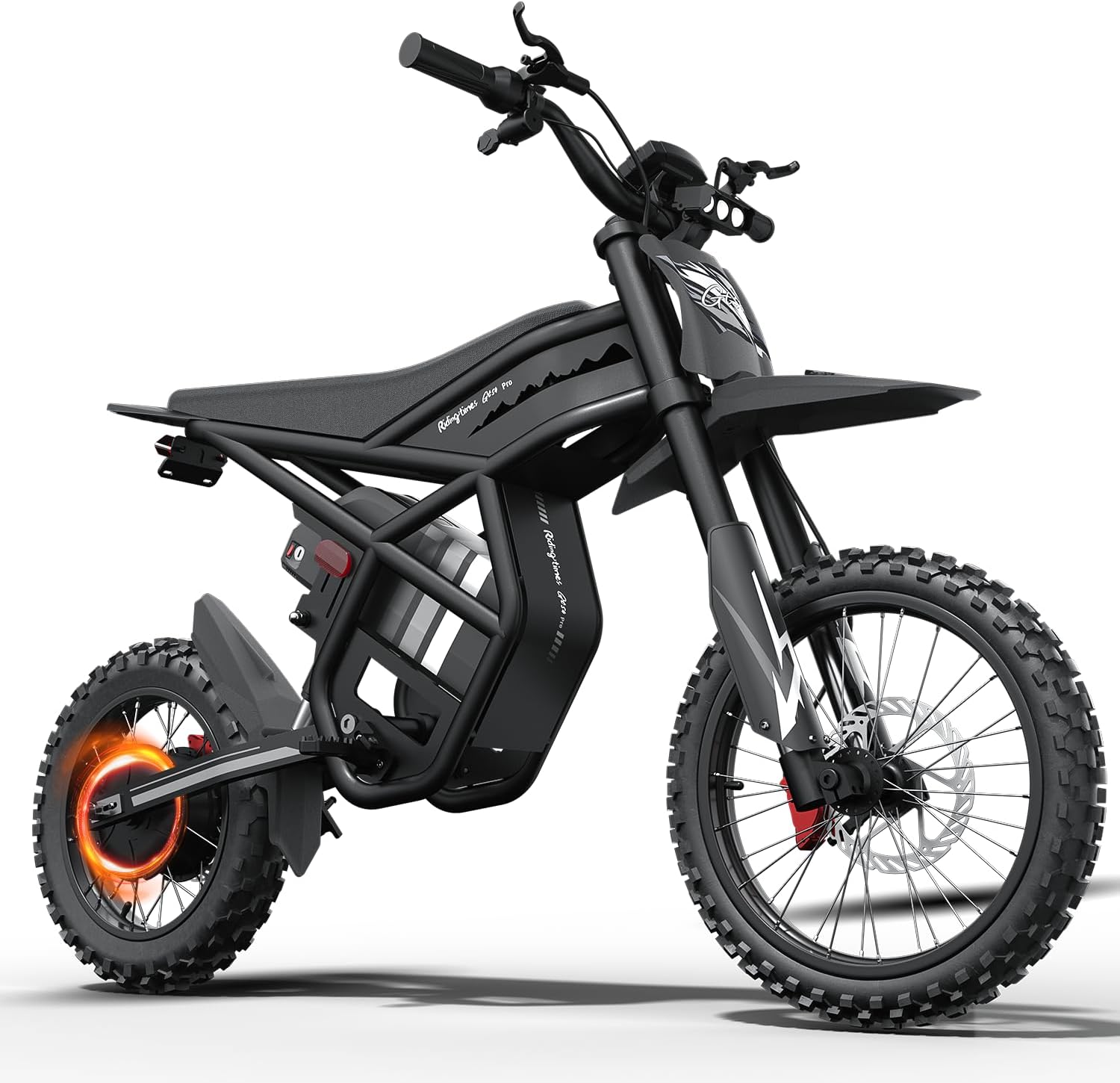 GT54pro Electric Dirt Bike for Teens & Adults – Powerful 3000W Motor (40MPH Max), 62+ Miles Long Range with Removable 60V 25Ah Battery, 3-Speed, Dual Hydraulic Brakes, Full Suspension, Off-Road E-Bike