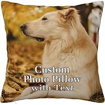 Custom Pillowcase,Add Your Design Personalized Double-Sided Printing Pillow with Picture Text,Throw Pillow Case for Sofa Couch Bed Chair Farmhouse Decorative 18"x18"