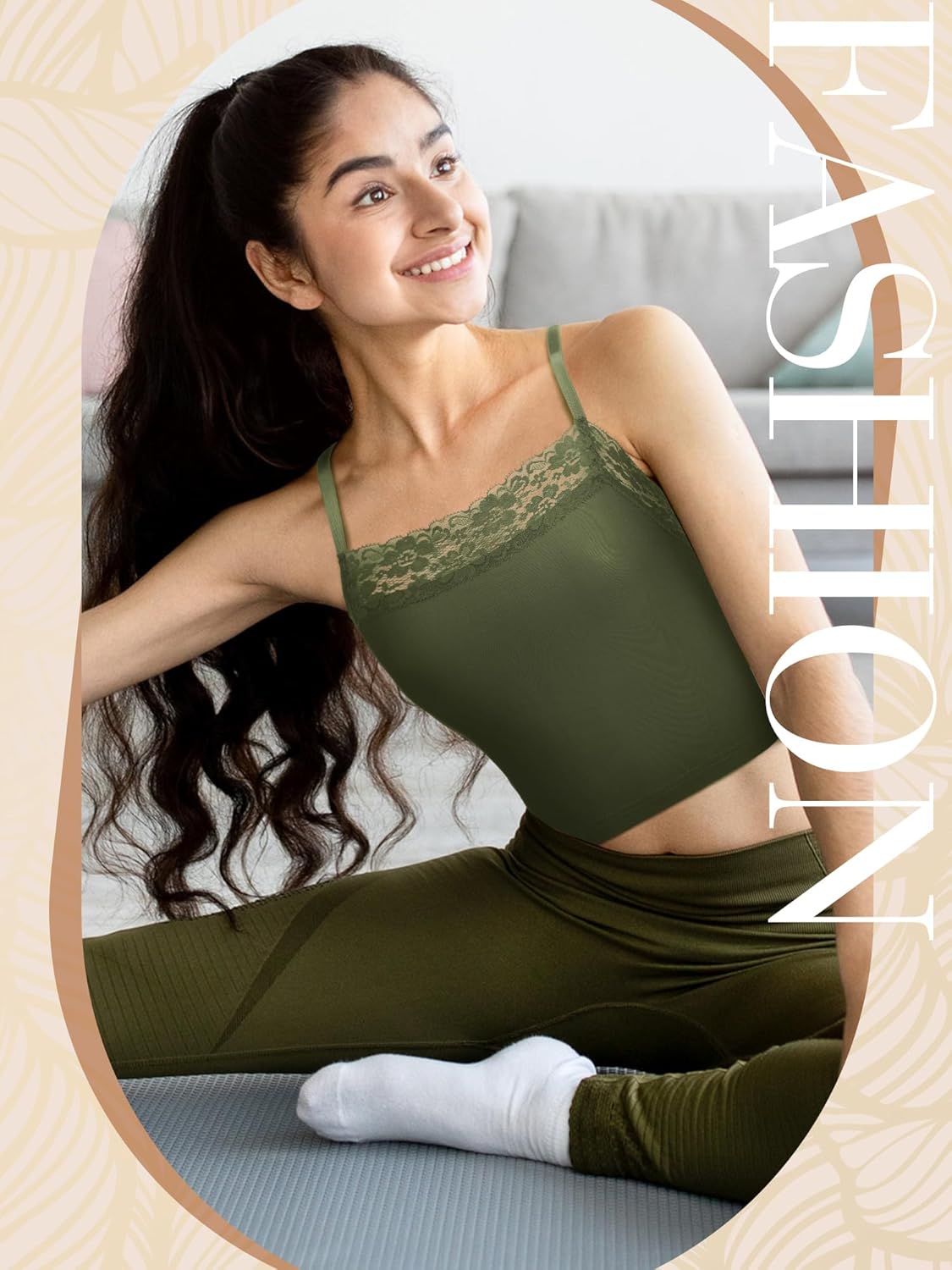 Bencailor 6 Pcs Women's Lace Camisole Spaghetti Strap Bralettes Crop Tops Half Cami Bandeau Tank - Image 4