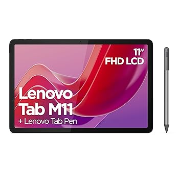 Lenovo Tab M11 Android Tablet 11 Inch Full HD 1200p 128GB Storage + Lenovo Tab Pen Luna Grey